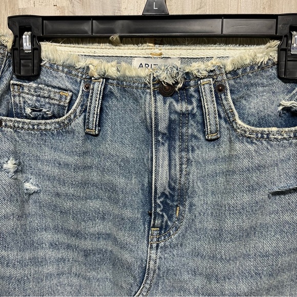 Arizona Women's Mid Rise Midi Denim Skirt-Juniors Size 0 - Picture 3 of 10